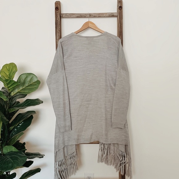 🍂Cozy Open Front Fringe Cardigan - Picture 2 of 3